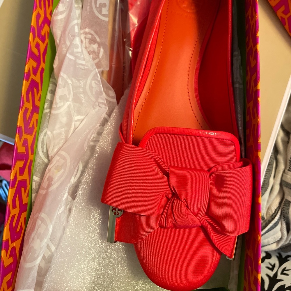 NIB Tory Burch Penny Smoking Slipper size 8